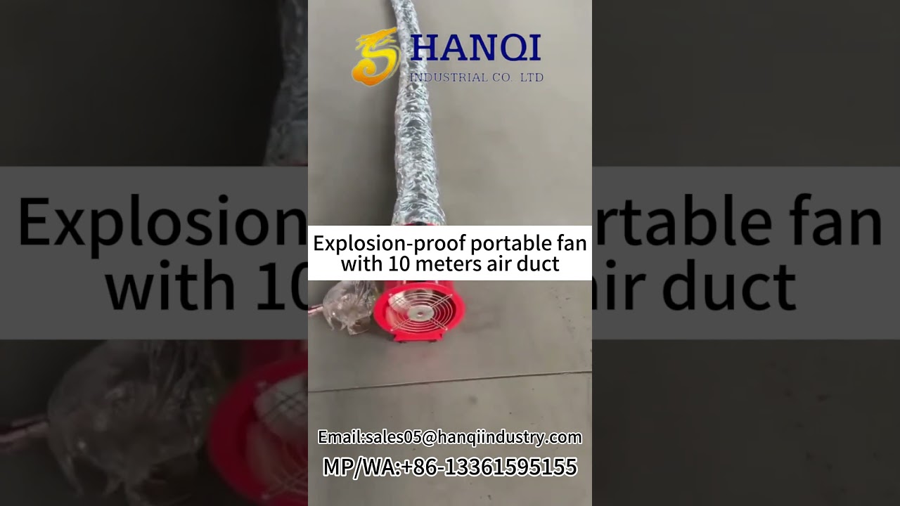 Explosion-proof portable axial flow fan with 10m air duct #chinafactory #machine #sales