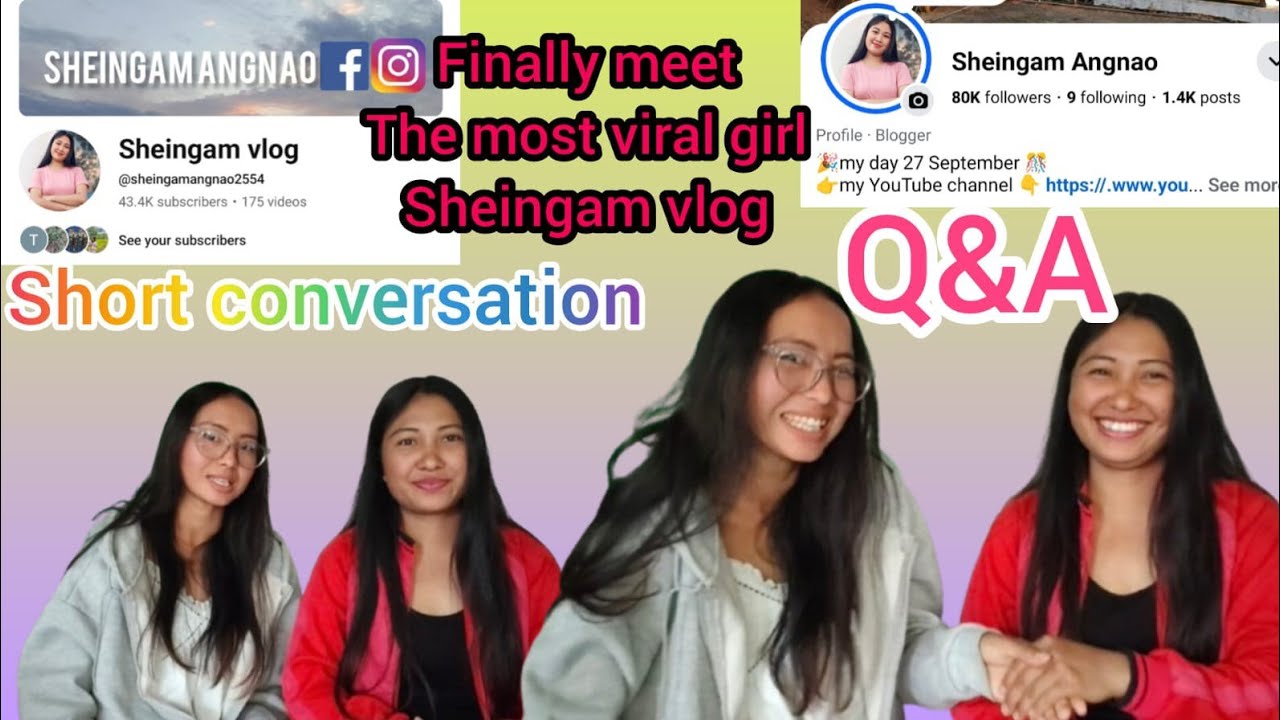 Finally I meet viral girl@sheingamangnao2554 🤗||short conversation 