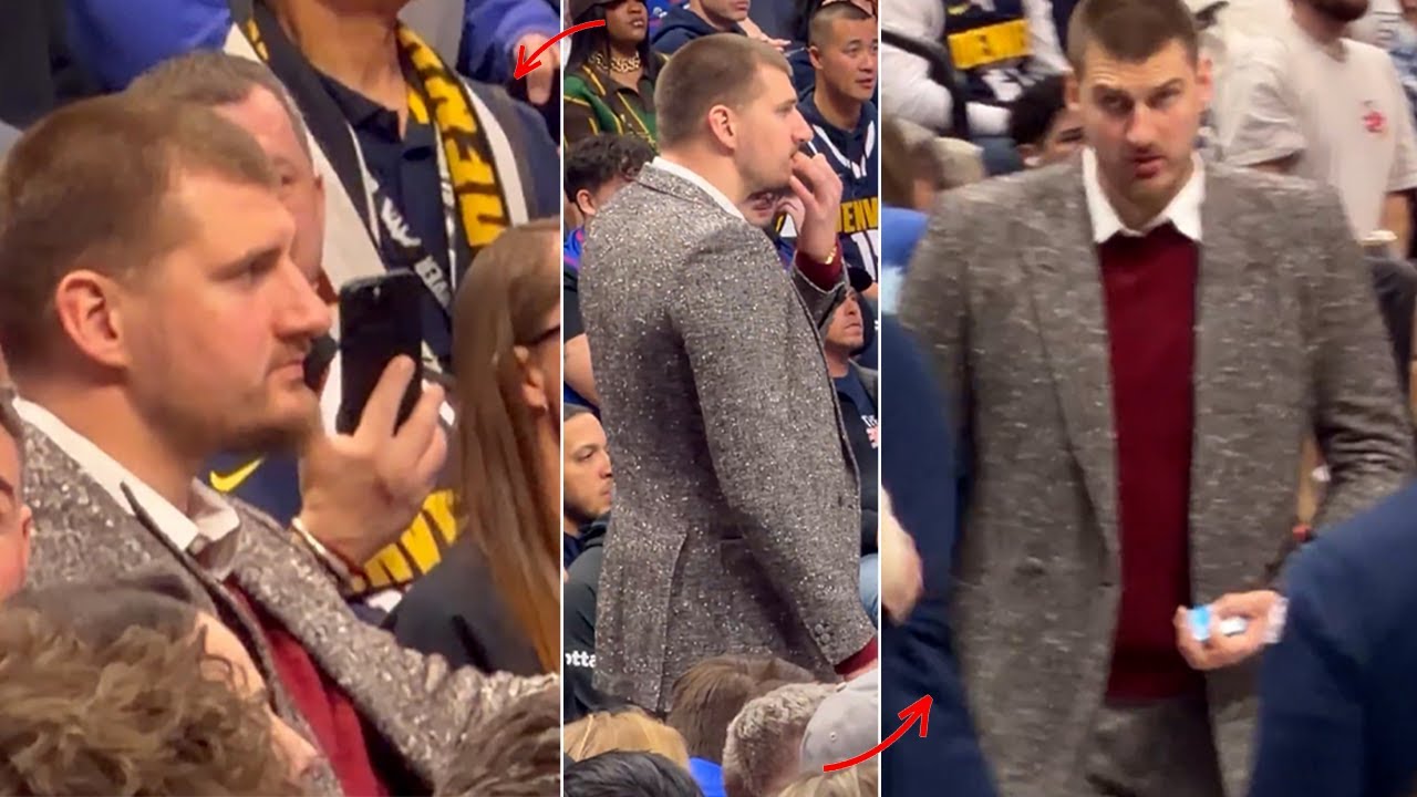 Nikola Jokic Steals the Show in a Shiny Suit While Coaching Nuggets vs Wizards