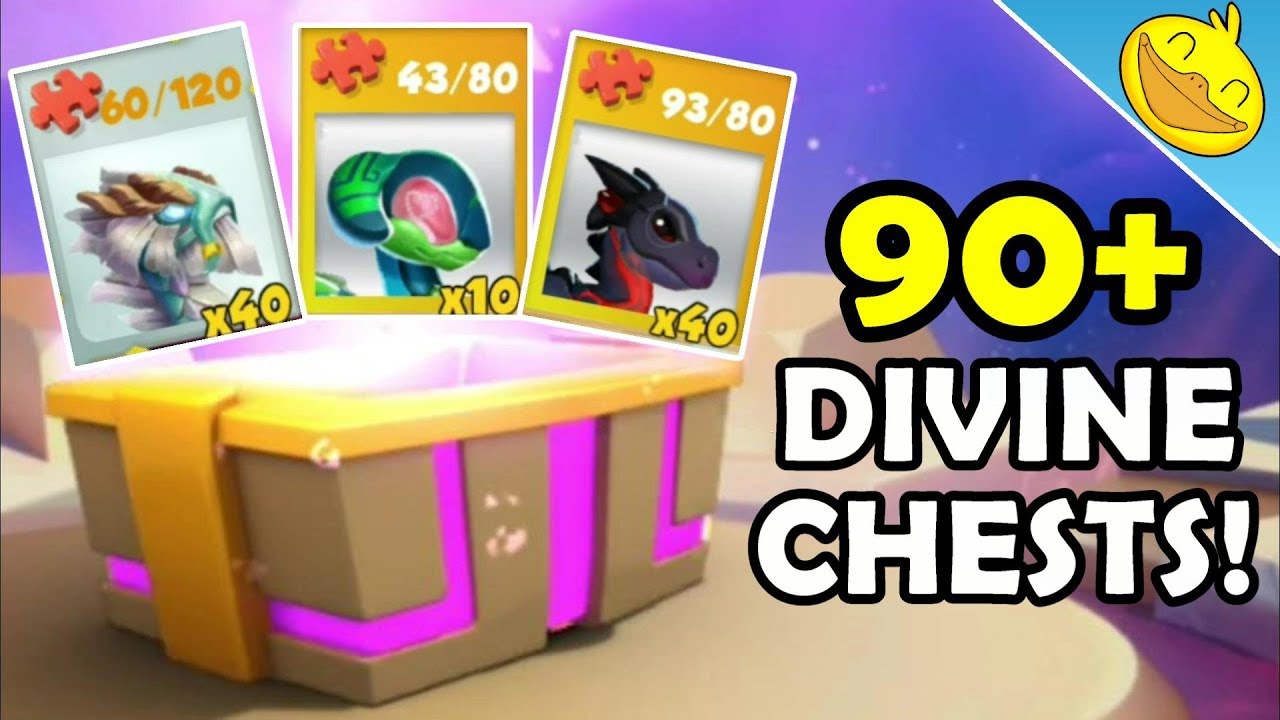 Opening 90+ MORE Divine Chests! MOLTEN DRAGON Unlocking + SWEET Luck!  - DML #1101