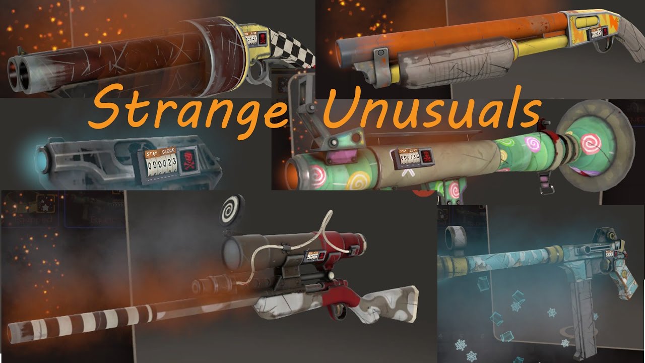 TF2-Strange Unusual Weapons Collection Showcase