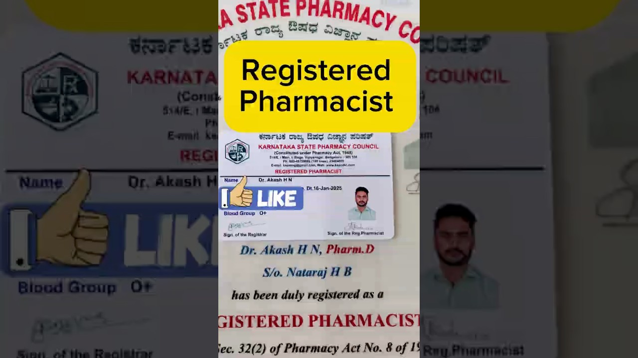 Dr. Akash H. N., ⚕️🏥redefining the role of a pharmacist!&rdquo;#pharmd  #doctor #health #doctor #kspc