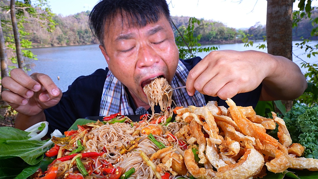 พุงปลาแซลมอนทอด กินกับ ตำซั่วเผ็ดๆน้ำปลาร้านัวๆลำแต๊ๆ-19-03-2026-