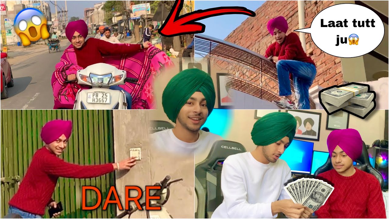 BEST DARE FOR 10000₹ With @BeingSardarofficial  - CRAZY PRANK ON BROTHER