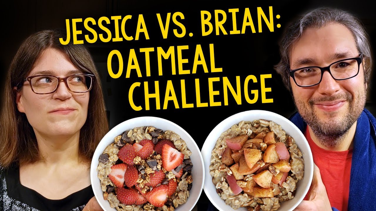 Oatmeal Challenge: Jessica’s Strawberry Chocolate vs. Brian’s Chai Tea Apple (Plant-Based, Oil-Free)