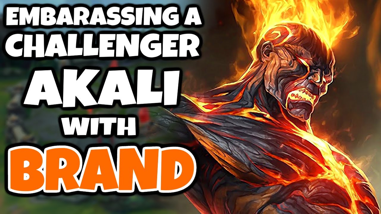 You won't think this Akali is Challenger after seeing how hard I dominated her with Brand Mid