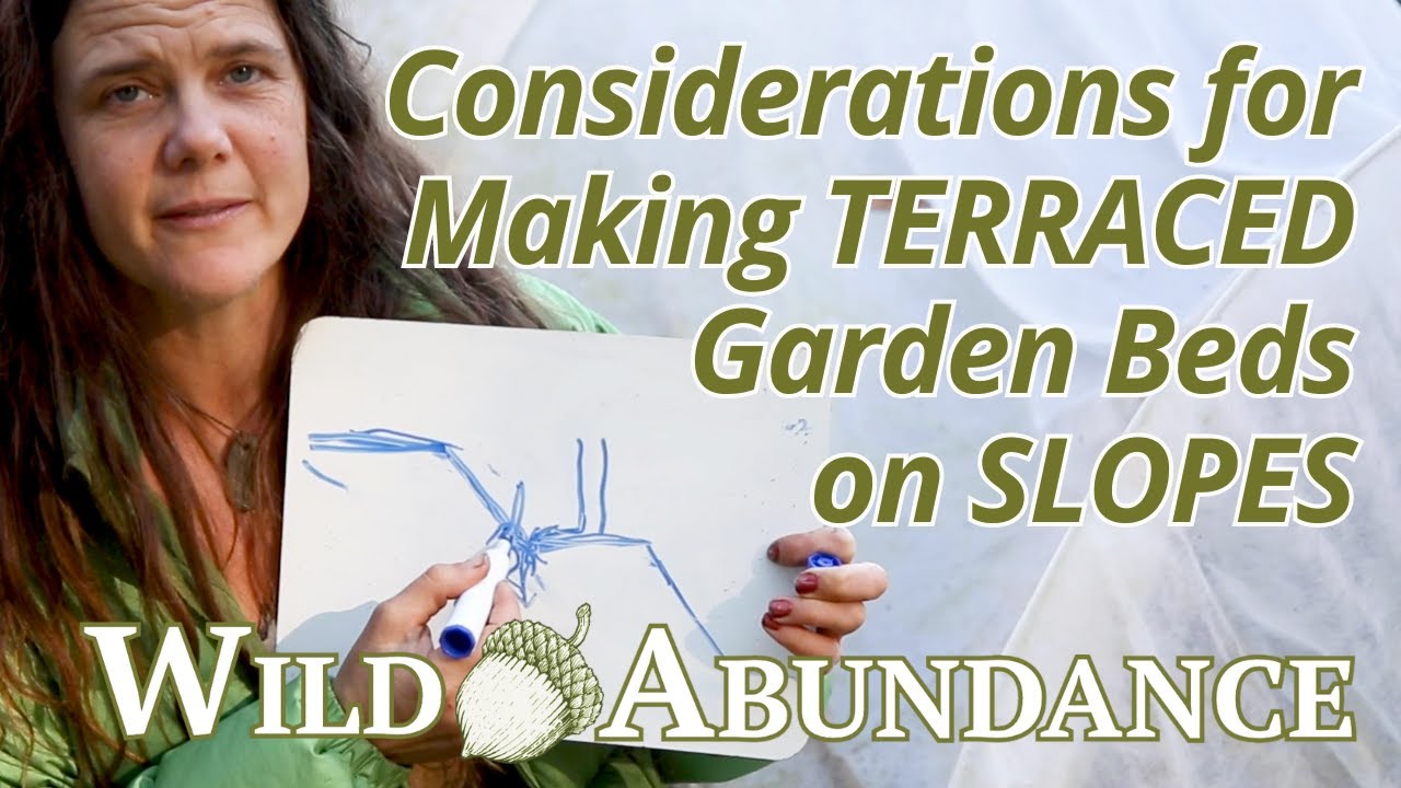 Considerations & Techniques for building TERRACED GARDEN BEDS on your sloped land: what makes sense?