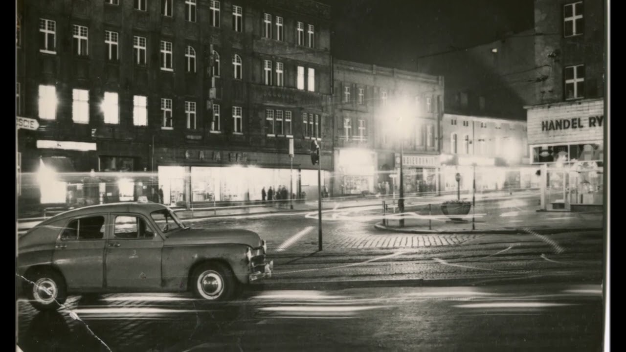 Zabrze na pocztówce - noc w mieście