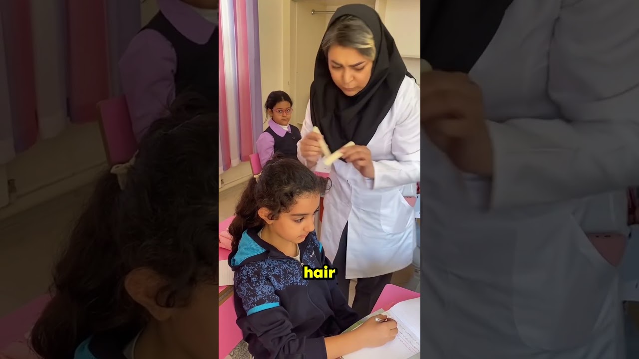 Teacher Checking for Head Lice at School 😳