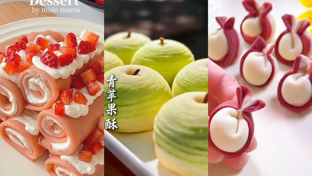 😋 How easy it is to make beautiful and tasty desserts‼️