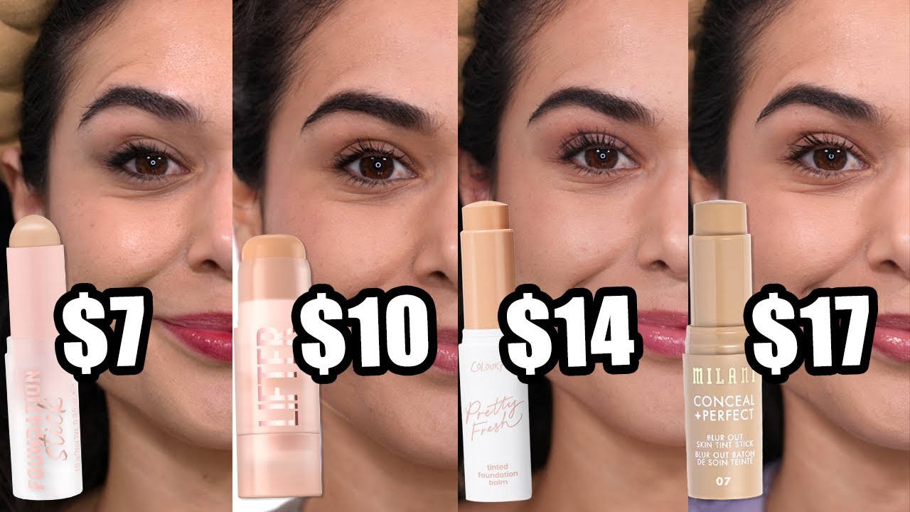 What is the Best Drugstore Foundation Stick? Testing Essence, Maybelline, Colourpop & Milani!