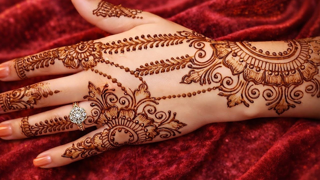 Very simple unique style mehndi design for back hand|new easy mehndi design 2025 | mehandi designs|