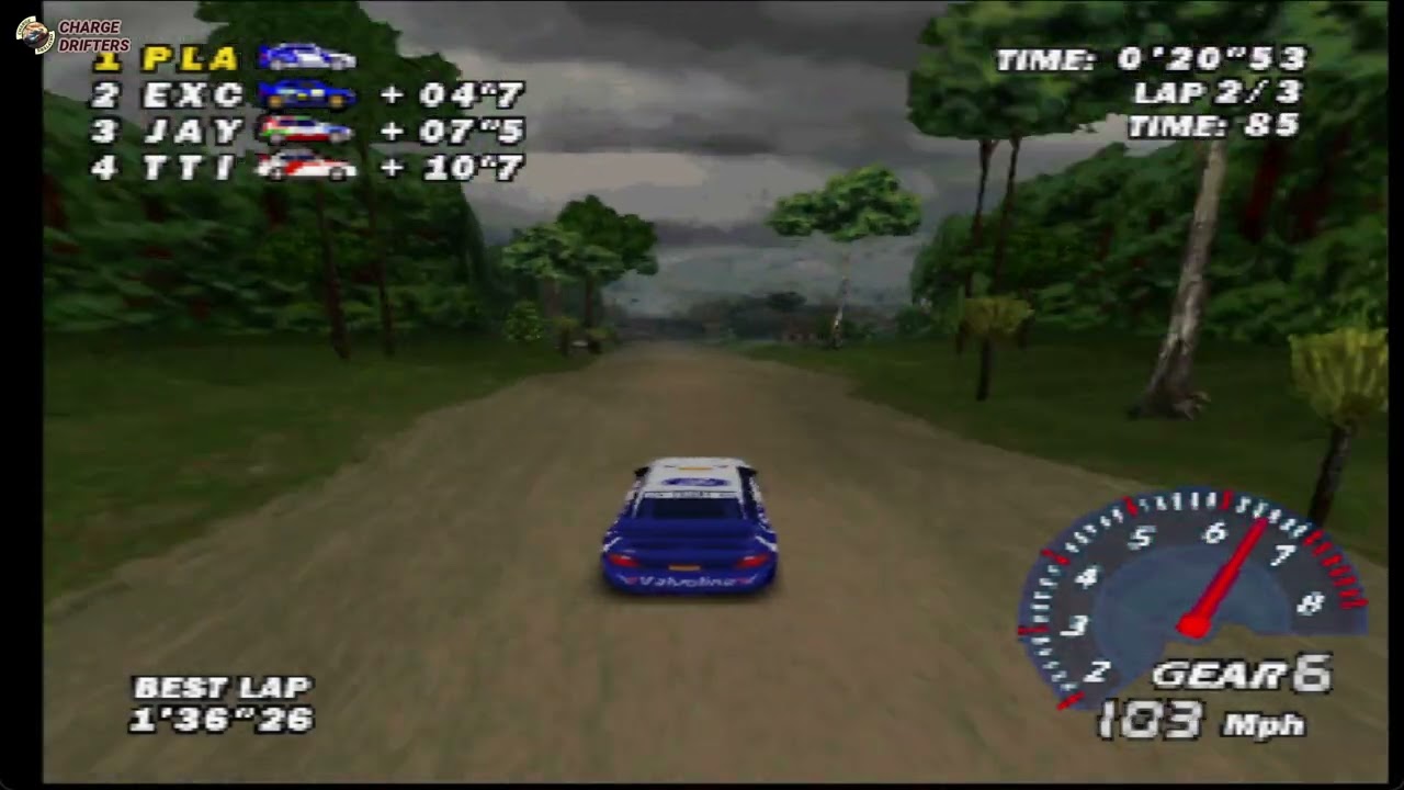 WRC Ford Escort | Level 1 Stage 3 Indonesia SS4 | V-Rally: Edition 99 | N64 GAMEPLAY (2025)