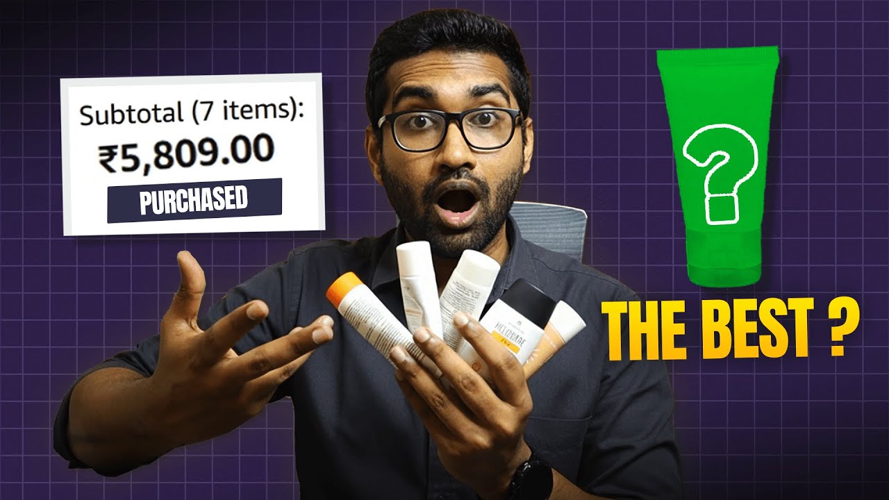 I bought all the MINERAL SUNSCREENS from amazon to find out THE BEST ONE!! (தமிழ்)