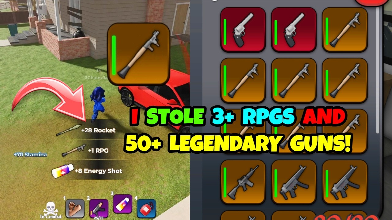 I WENT CRAZY AND STOLE 3+ RPGS AND 50+ INSANE LEGENDARY GUNS!