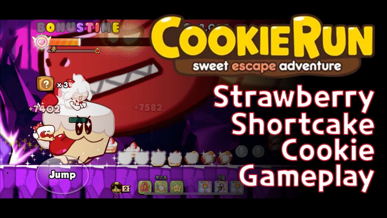Cookie Run - Strawberry Shortcake Cookie Gameplay