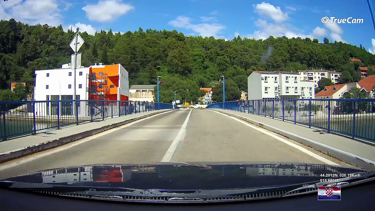 Driving to Obrovac from Kruševo 🚙 and through Obrovac ( Bukovica - Dalmatia - Croatia )