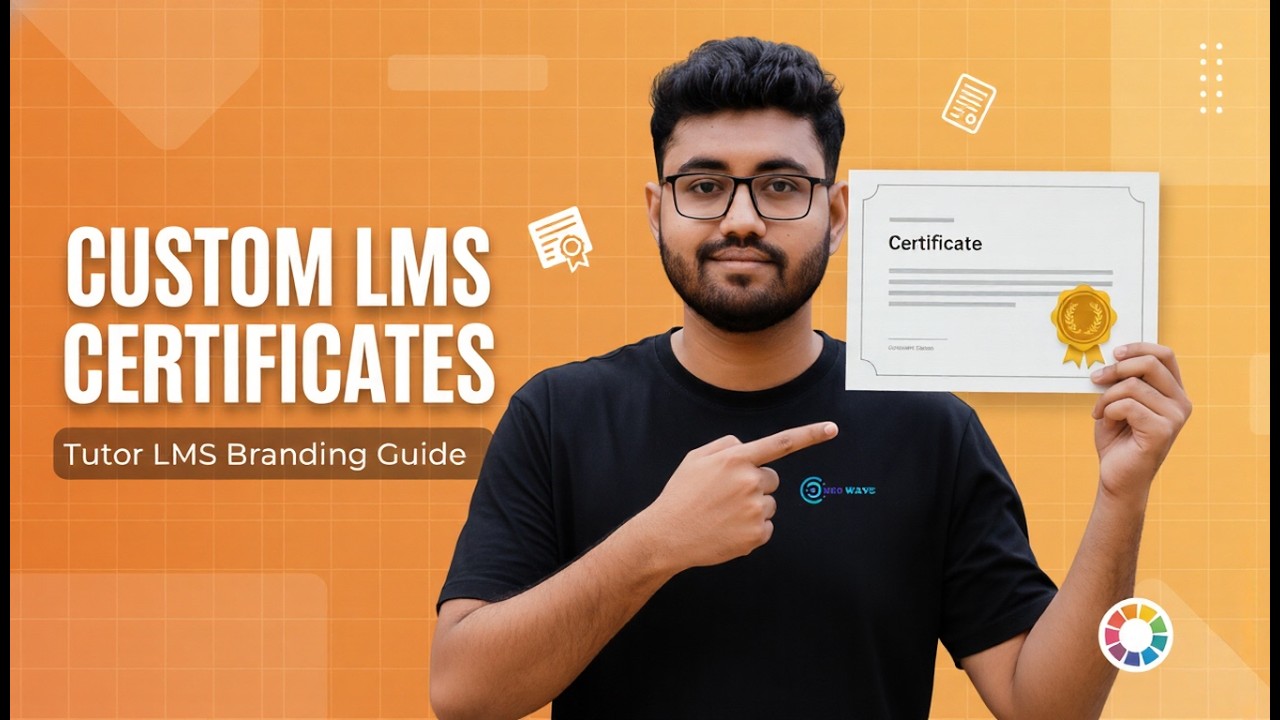 Customize LMS Certificates | Tutor LMS Certificate Design & Branding Guide