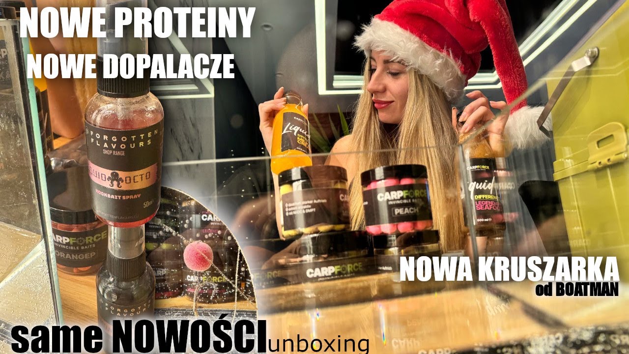 KASIA Testuje CARP FORCE, Kruszarka BOATMAN. Same NOWOŚCI Unboxing 