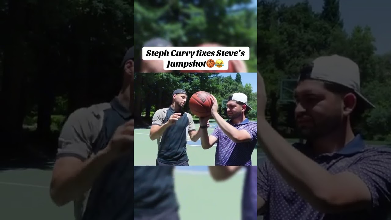 Steph Curry fixes Steve&rsquo;s jump shot🏀 #basketball #stephencurry