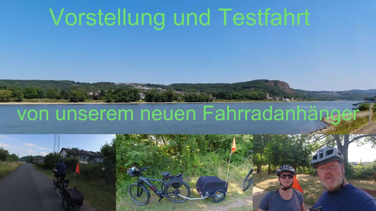 Vorstellung und Testfahrt mit neuem Fahrradanhänger.