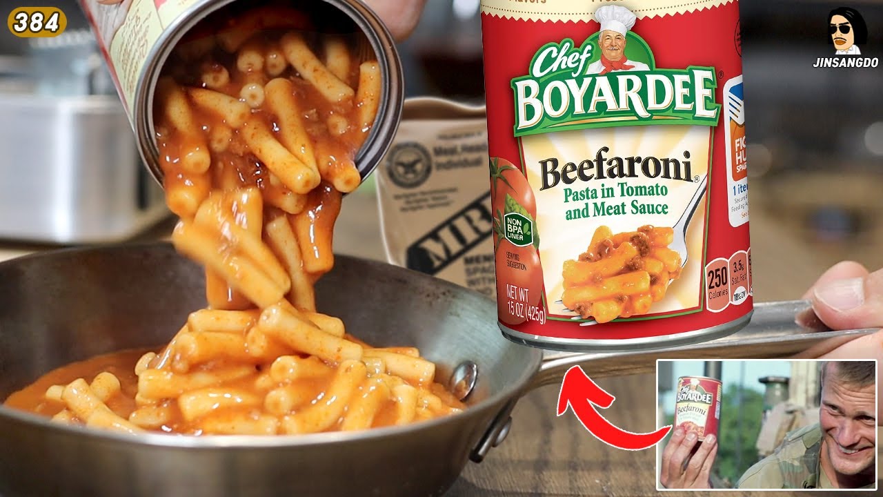 미국에서 진짜 유명하다는 스파게티 통조림! 셰프 보야디 Chef Boyardee | 진상도 JINSANGDO 384편