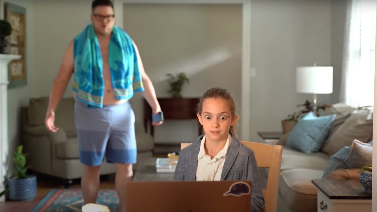 Security Awareness Sketch | Working from home? Watch your back!