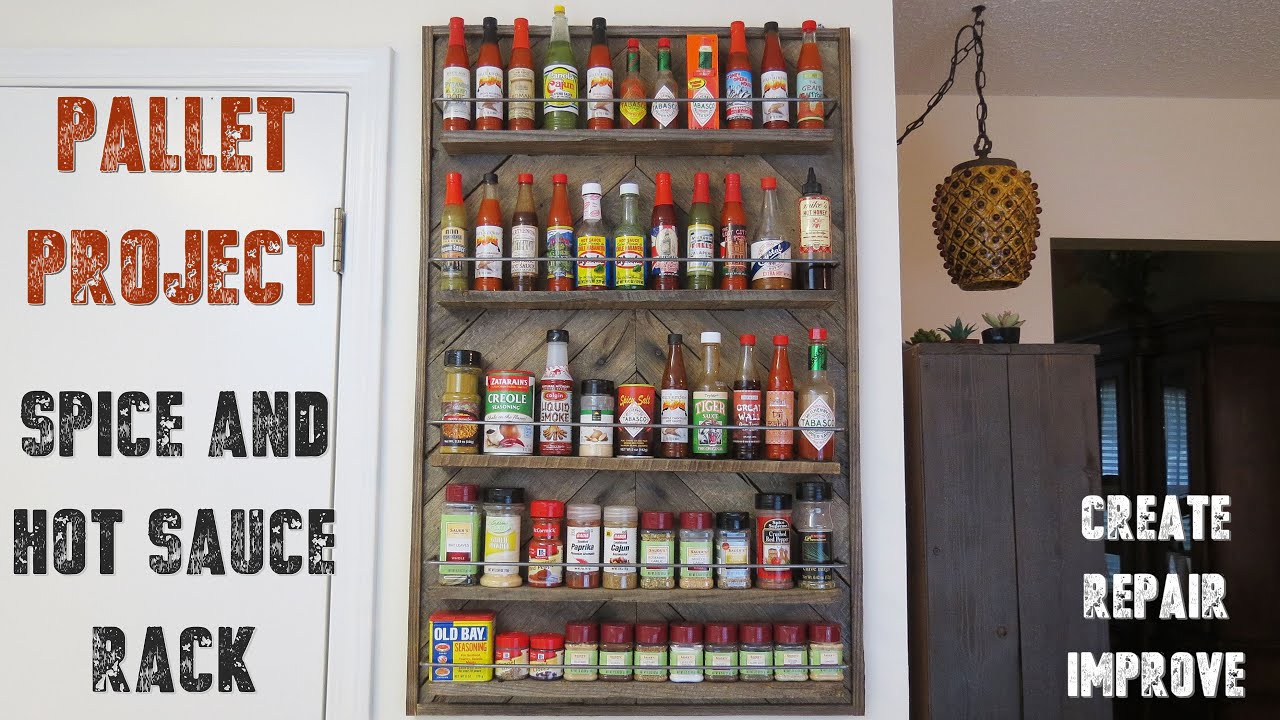 How to Make a Spice Rack From Recycled Pallet Wood