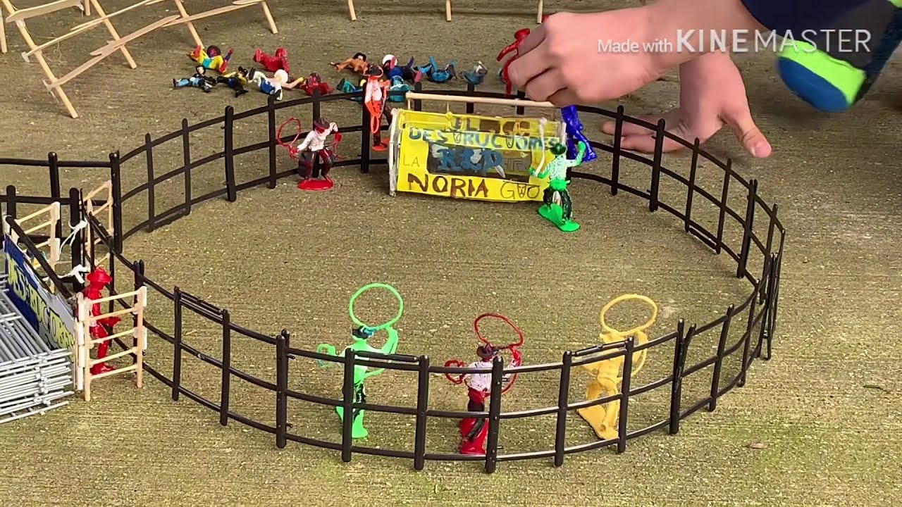 Jaripeo de juguete porrazera a los jinetes Los Destructores de la Noria Gto en Jicamas Guanajuato