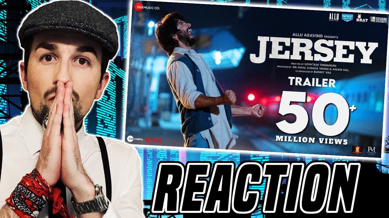 Jersey - Official Trailer | Shahid Kapoor | Mrunal Thakur | Gowtam Tinnanuri (REACTION)