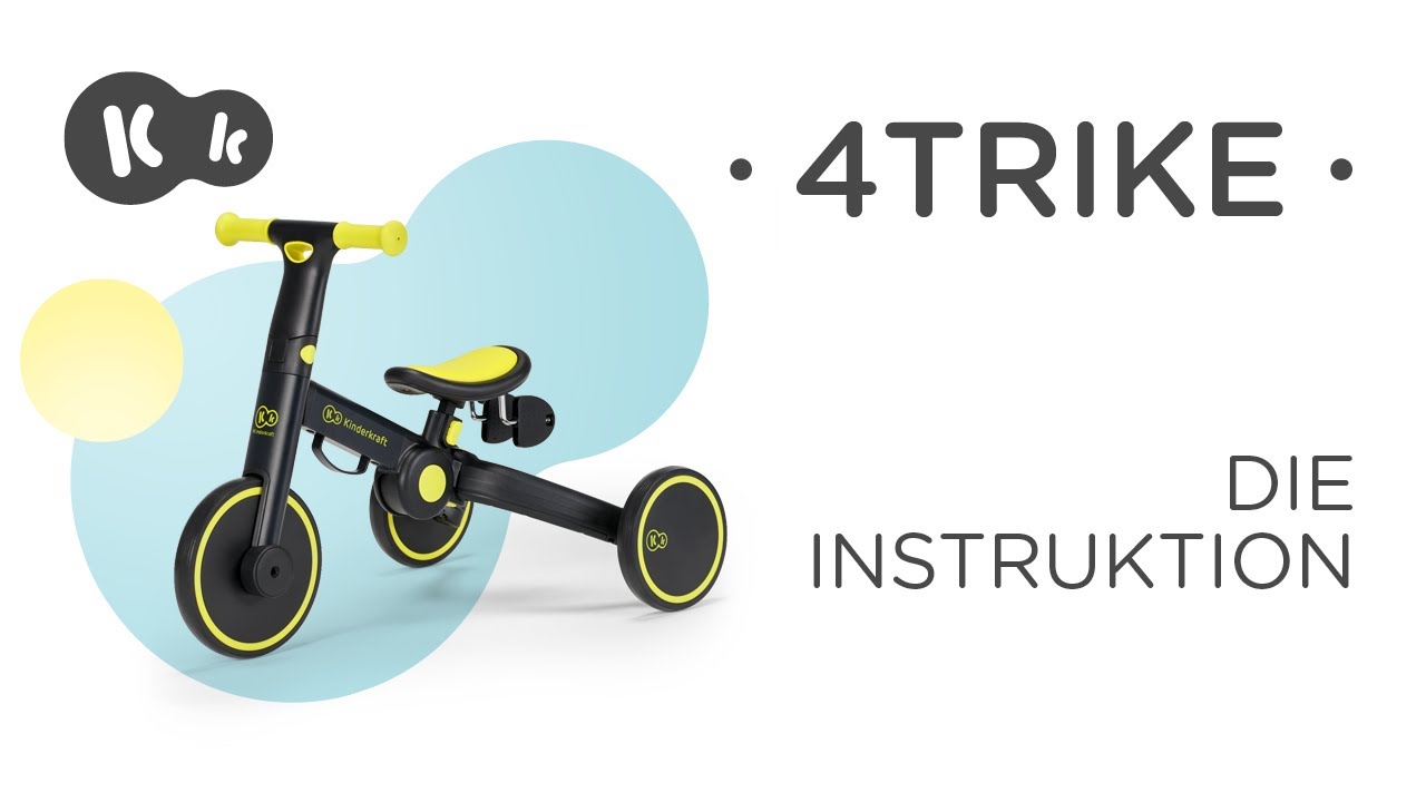 Wie wird das 4TRIKE 3 in 1-Laufrad von Kinderkraft aufgebaut | Montageanleitung