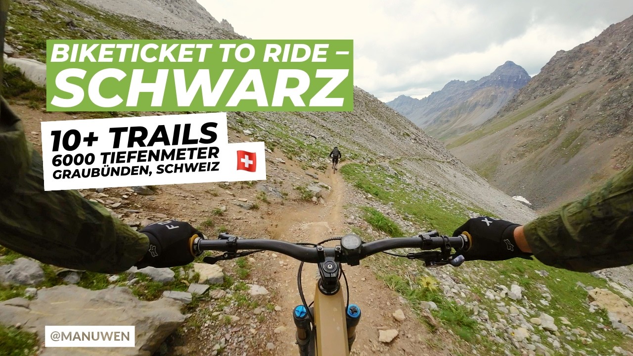 POV Biketicket to Ride Schwarz | Chur – Lenzerheide – Arosa – Chur | 10+ Trails, 6000 Tiefenmeter