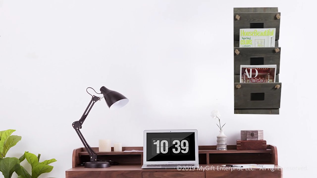 HOME DECOR | Organizing Tips | Wall Mounted Mail Sorter with Chalkboard Surface