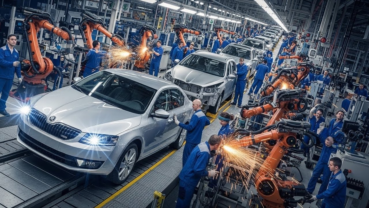 How Škoda Octavia Is Made in Factory - Complete Car Manufacturing Process
