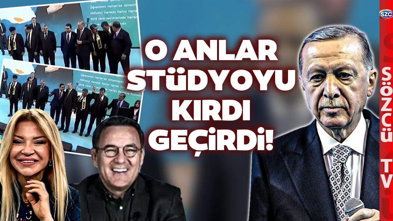Deniz Zeyrek ve Ebru Baki'yi Güldüren Görüntü! AKP'liler MHP'li Başkanın Elini Tutmadı