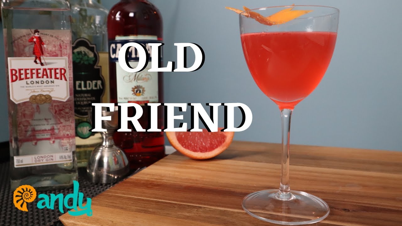 Old Friend - The Friendliest of Campari Cocktails. Easy to drink!