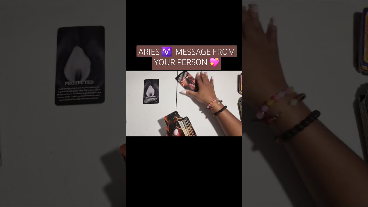 ARIES ♈️  MESSAGE FROM YOUR PERSON 💖 #ariessoulmate #arieshoroscope #tarot #ariestarot #shorts