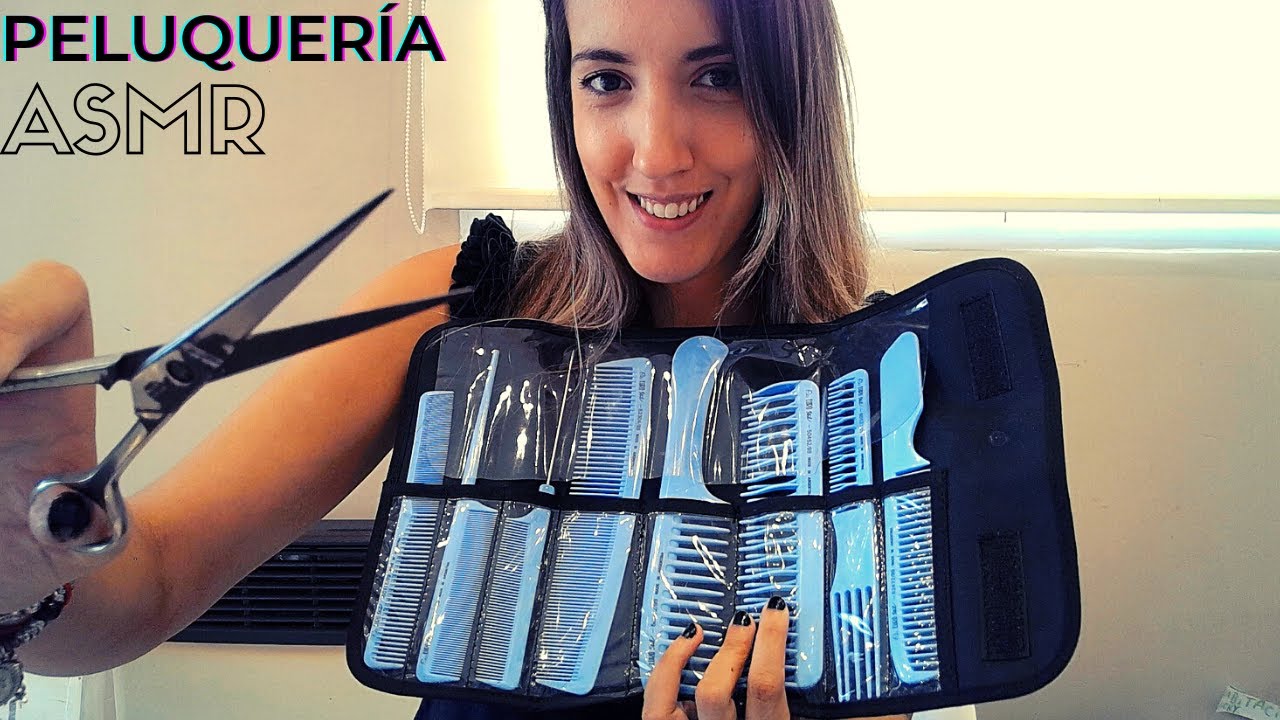 ASMR - ✂️ Rp Peluquería Tratamiento capilar / Corte de Pelo soft spoken en español