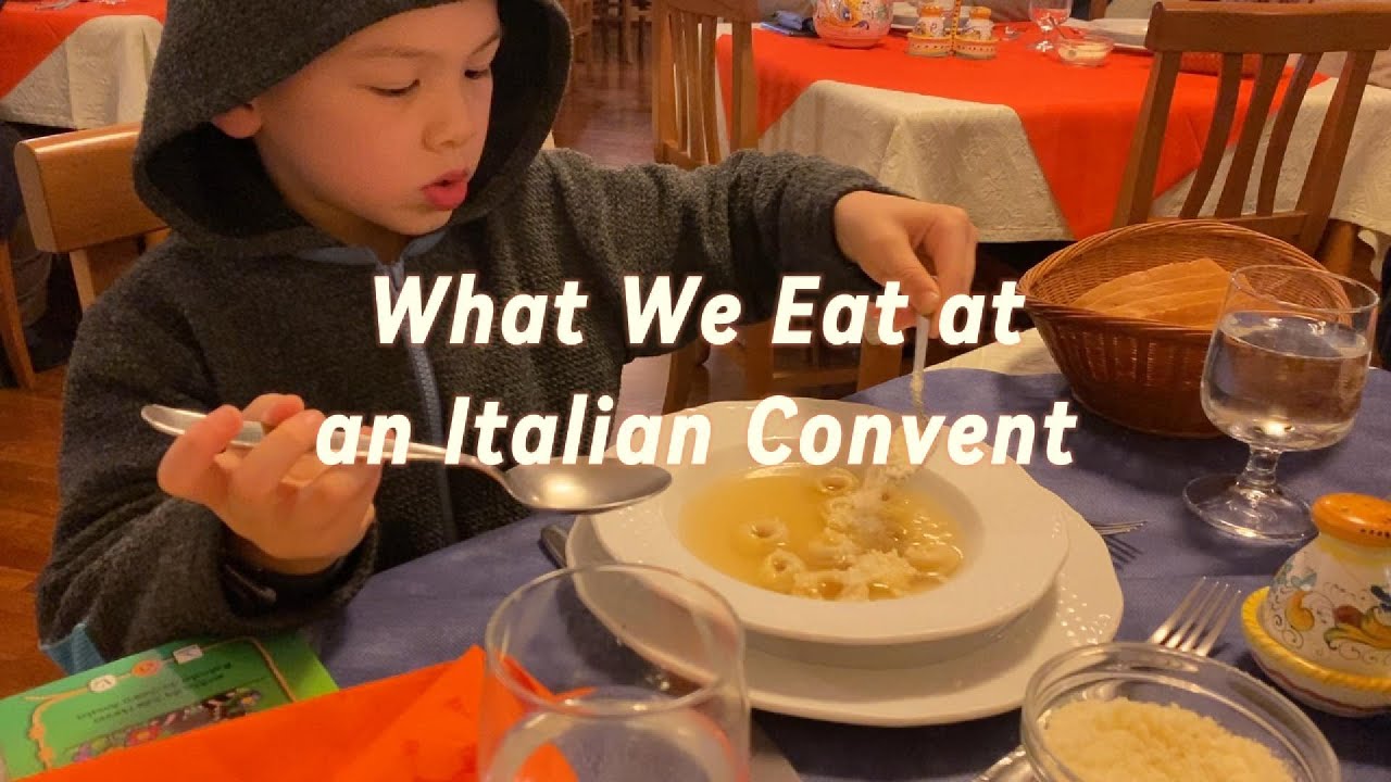 Easter meals at an Italian Convent, Assisi