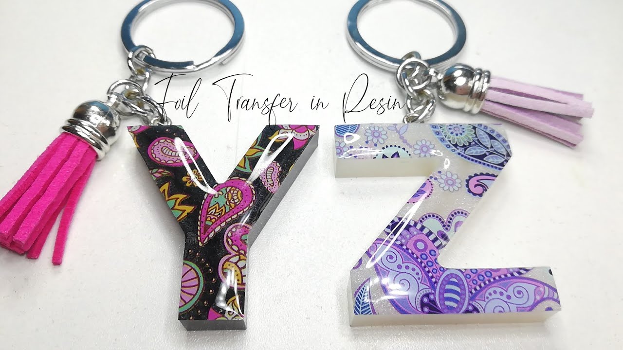 Easiest Resin Letter Keychains | Design #18 | What I do with leftover resin? #resinart #resin #diy