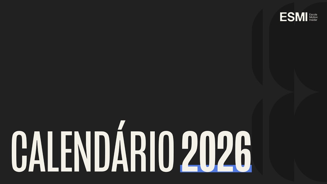 Calendário 2026 - Escola Motion Insider / Mentorias, Eventos, Encontro, Workshops e muito mais!