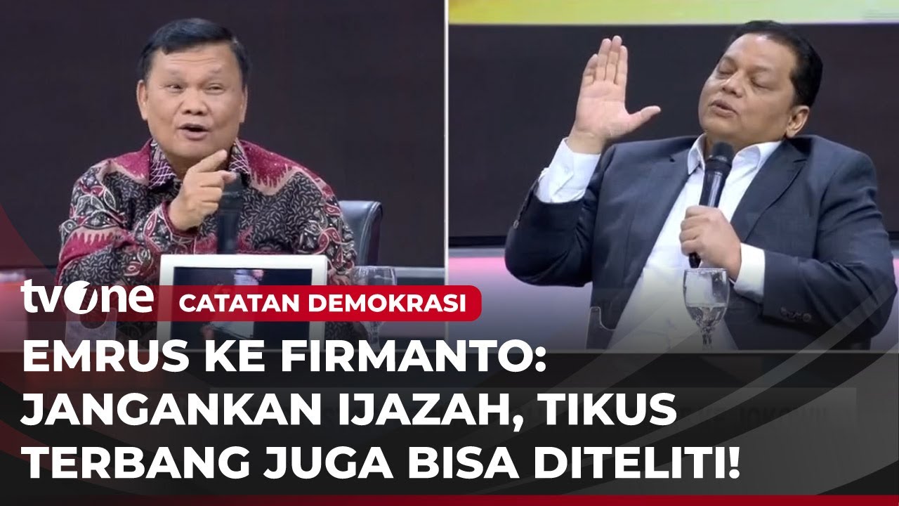 DEBAT PANAS! Emrus vs Firmanto Terkait Penelitian Ijazah Jokowi | Catatan Demokrasi tvOne