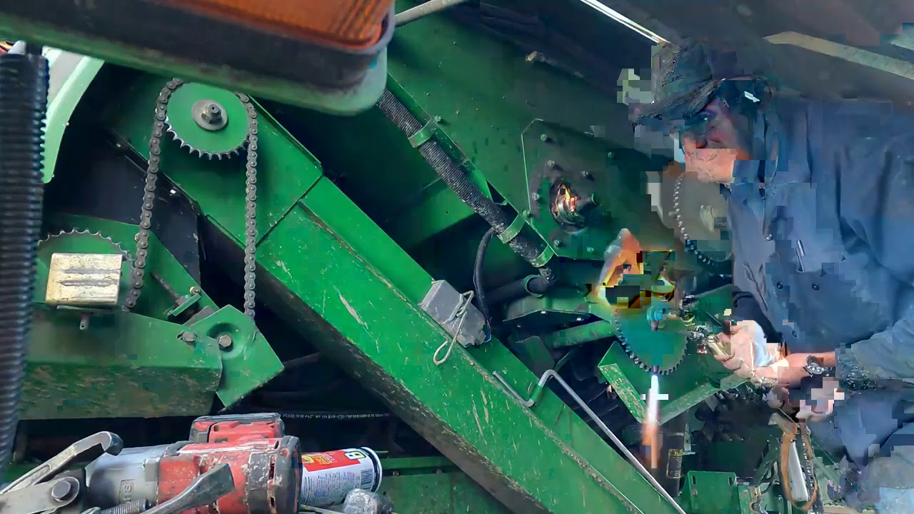 Grain bin auger bearing replacement.