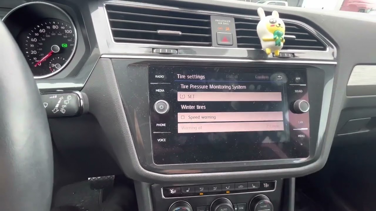 2018 VOLKSWAGEN TIGUAN TIRE PRESSURE LIGHT RESET