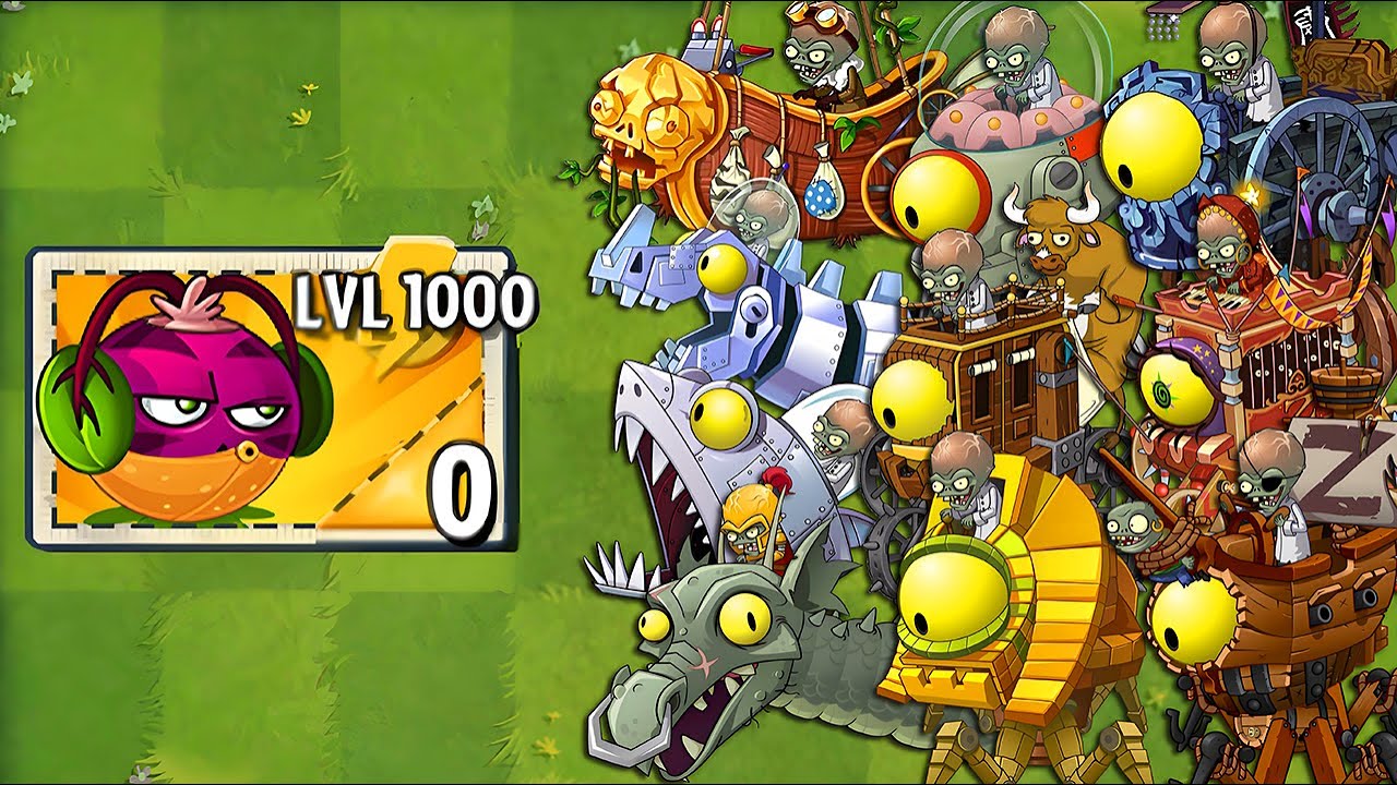 All THROW Plants LEVEL 1000 Power-Up vs ALL Final Bosses Fight! - PvZ 2 Final Bosses