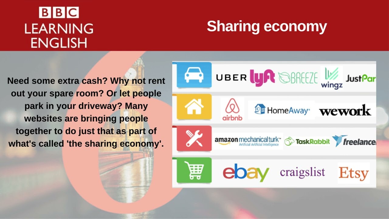 Sharing economy. | 6 Minute English.
