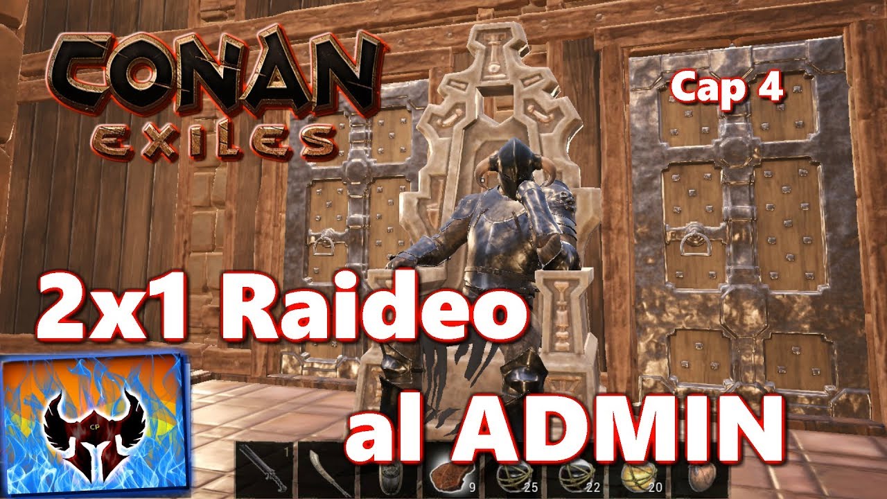 Conan exiles Abusando del ADMIN doble raideo y se lo quito TODO gameplay español