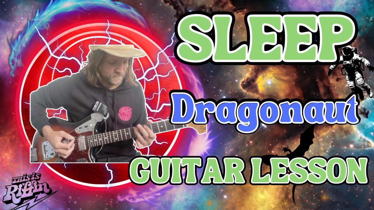 Sleep - Dragonaut full guitar lesson tutorial + TAB