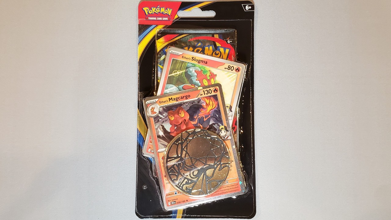 Pokémon Phantasmal Flames Premium Checklane Blister Ethan's Magcargo