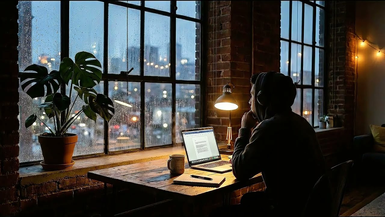 Rainy Night in the City 🌧️ Lofi Hip Hop for Deep Work & Study